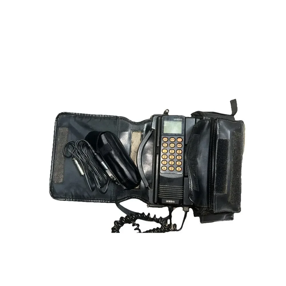 Vintage Uniden Mobile Car Cell Phone CP-2500 Black Cigarette Power Adapter W/Bag